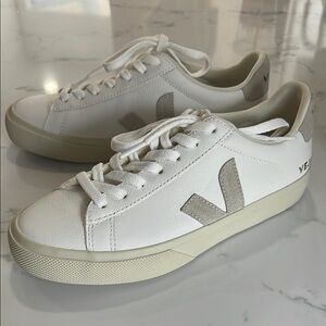 Veja White and Gray Sneakers *Never Used*